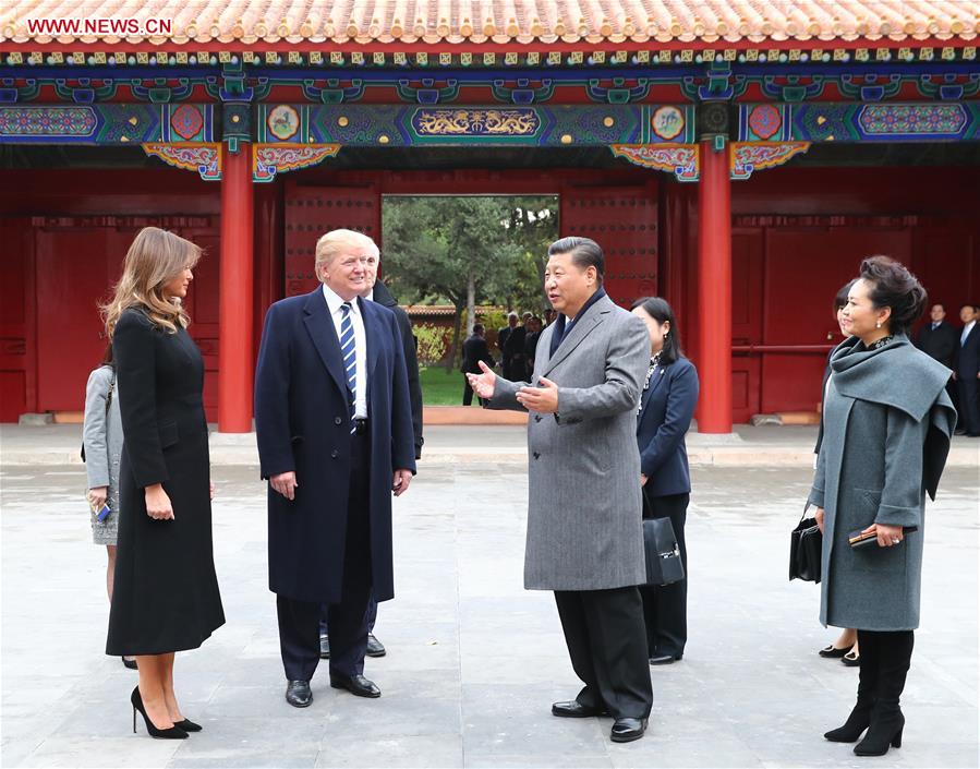 CHINA-BEIJING-XI JINPING-TRUMP-PALACE MUSEUM-AFTERNOON TEA(CN)