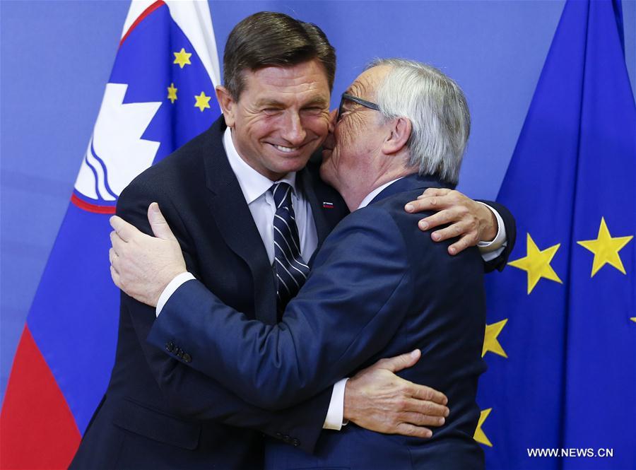 BELGIUM-BRUSSELS-EU-SLOVENIA-PRESIDENT-VISIT