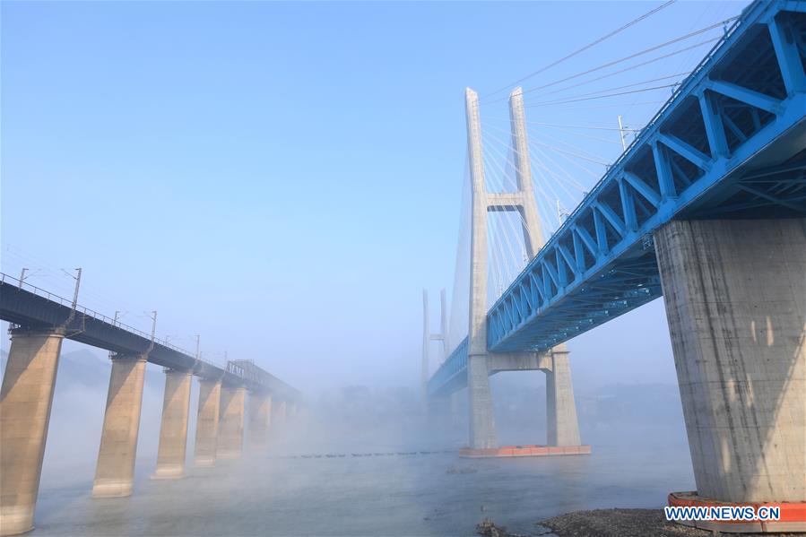 CHINA-CHONGQING-TRUSS-CABLE STAY-BRIDGE (CN)