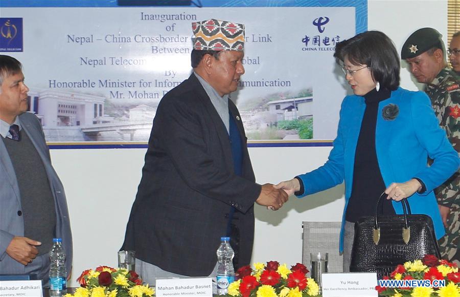 NEPAL-CHINA-FIBER LINK-INAUGURATION