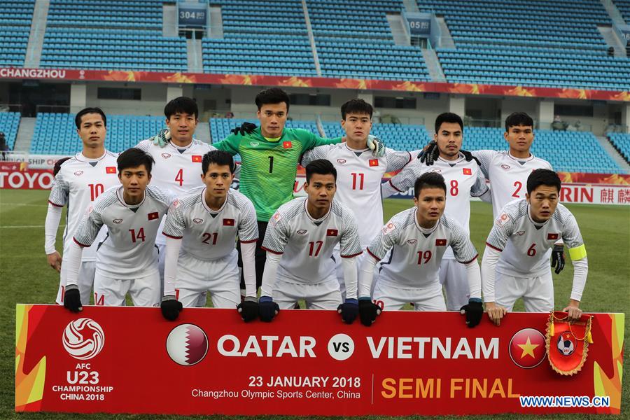 (SP)CHINA-CHANGZHOU-SOCCER-AFC U23 CHAMPIONSHIP-SEMIFINAL-QATAR VS VIETNAM (CN)