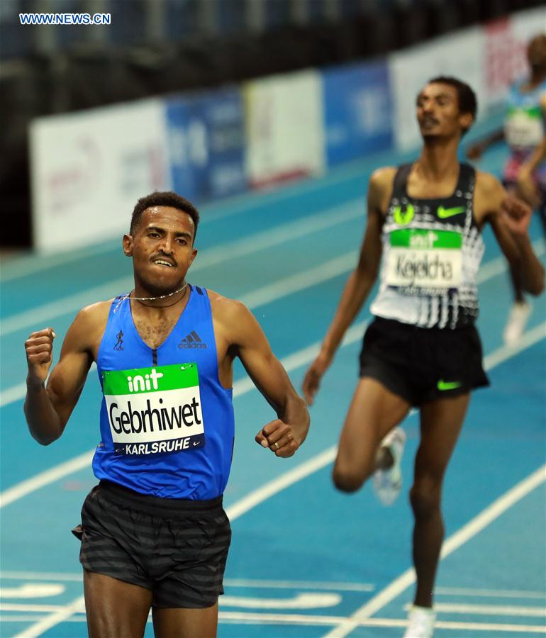 (SP)GERMANY-KARLSRUHE-IAAF WORLD INDOOR TOUR-MEN'S 3000M