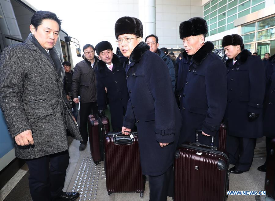 SOUTH KOREA-DPRK-PERFORMANCE SQUAD-ARRIVAL