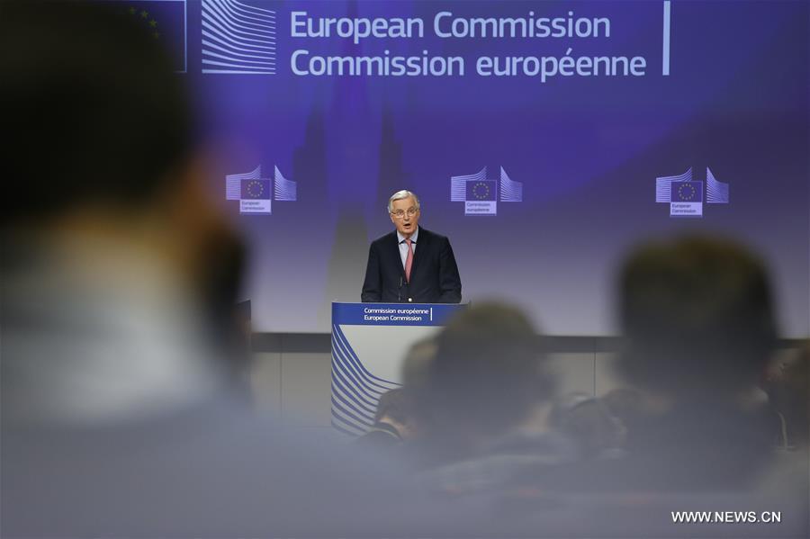 BELGIUM-BRUSSELS-EU-BREXIT-BARNIER-PRESS CONFERENCE