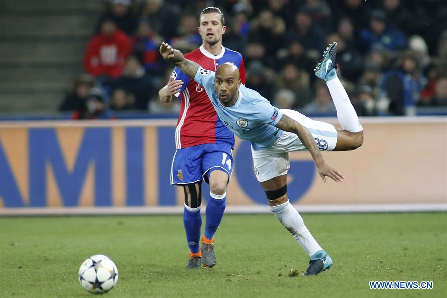 (SP)SWITZERLAND-BASEL-SOCCER-CHAMPIONS LEAGUE-BASEL VS MANCHESTER CITY