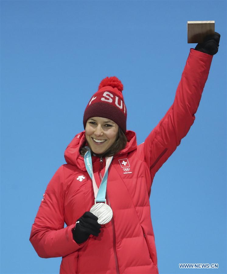 (SP)OLY-SOUTH KOREA-PYEONGCHANG-ALPINE SKIING-LADIES' SLALOM-MEDAL CEREMONY