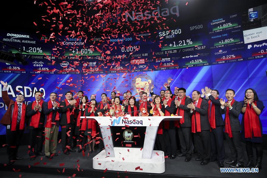 U.S.-NEW YORK-NASDAQ-CHINESE NEW YEAR-OPENING BELL