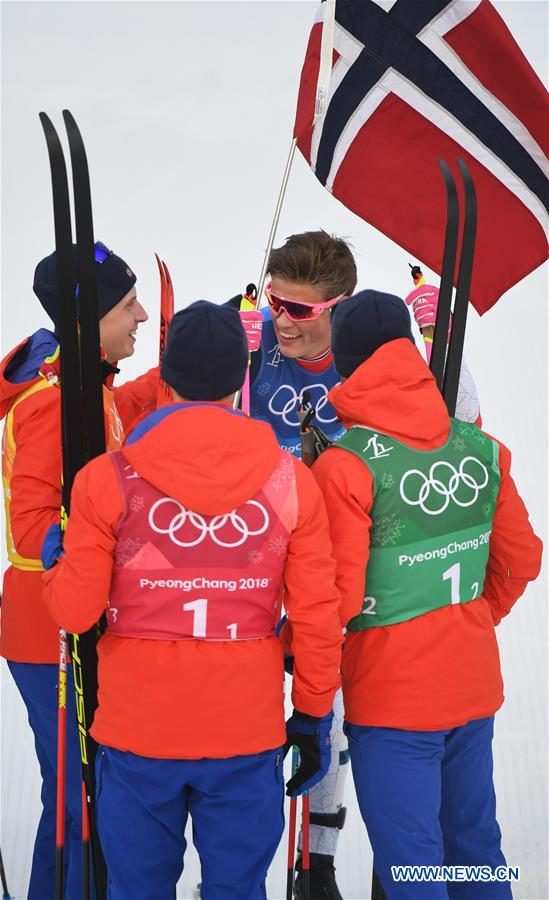 (SP)OLY-SOUTH KOREA-PYEONGCHANG-CROSS-COUNTRY SKIING-MEN'S 4x10KM RELAY