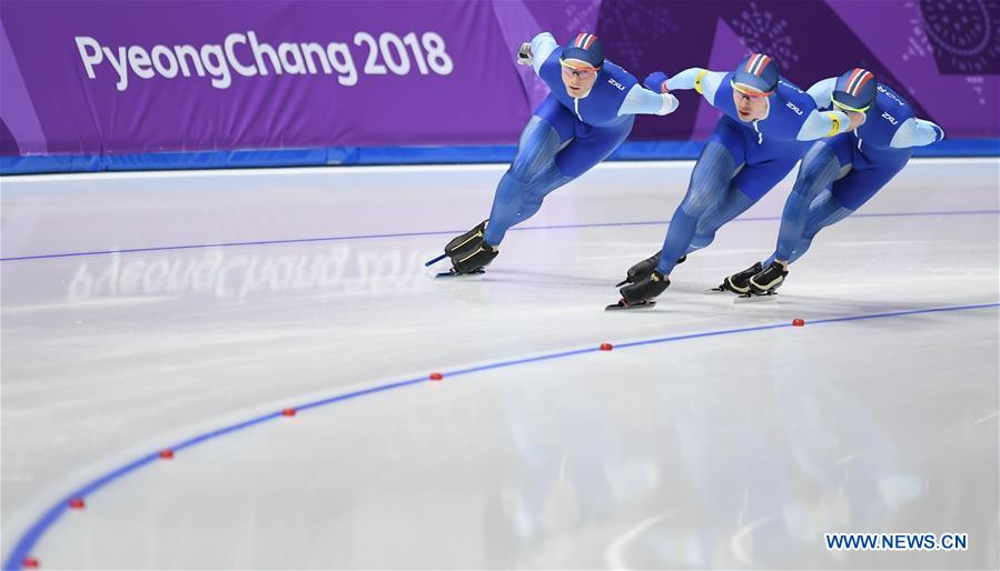 (SP)OLY-SOUTH KOREA-PYEONGCHANG-SPEED SKATING-MEN'S TEAM PURSUIT