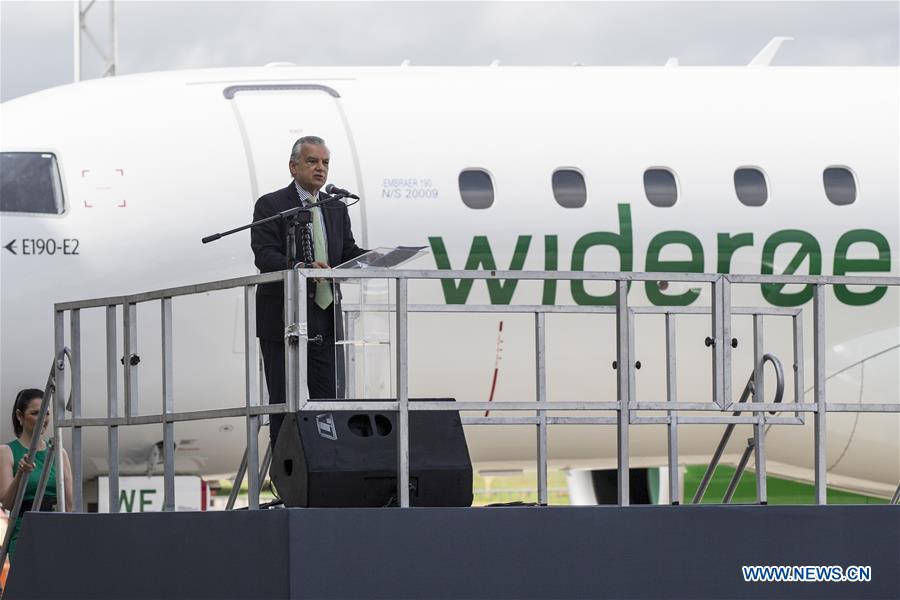 BRAZIL-SAO JOSE DOS CAMPOS-EMBRAER-E190-E2-DELIVERY