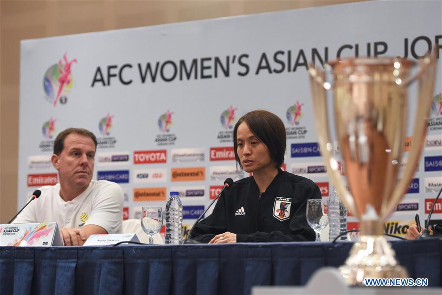 (SP)JORDAN-AMMAN-FOOTBALL-WOMEN'S ASIAN CUP-PRESS CONFERENCE 