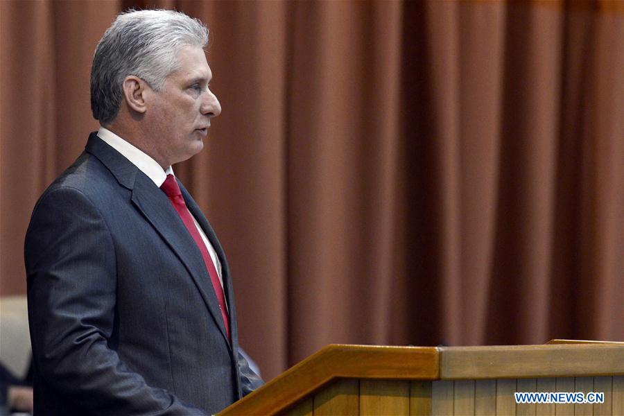 CUBA-HAVANA-NATIONAL ASSEMBLY-SESSION-MIGUEL DIAZ-CANEL