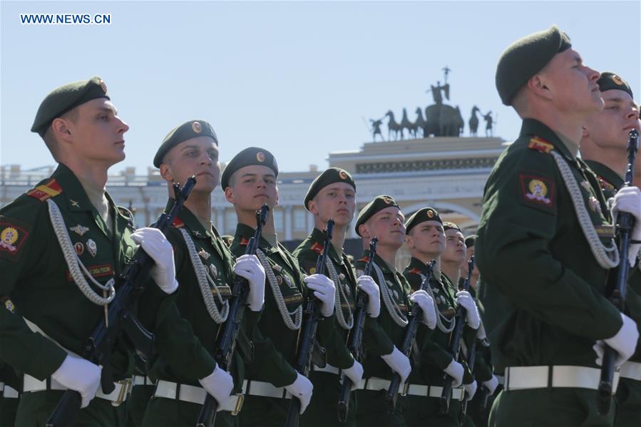 RUSSIA-ST. PETERSBURG-REHEARSALS-VICTORY DAY