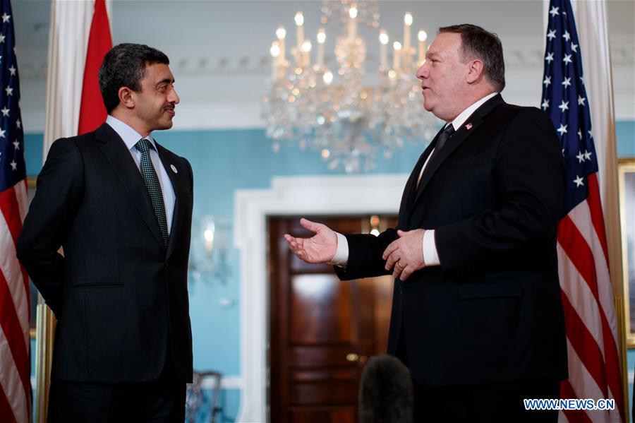 U.S.-WASHINGTON D.C.-POMPEO-UAE-FM-MEETING