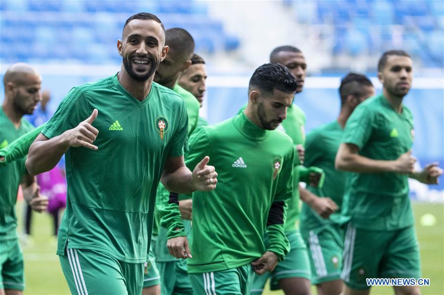 (SP)RUSSIA-SAINT PETERSBURG-2018 WORLD CUP-MOROCCO-TRAINING