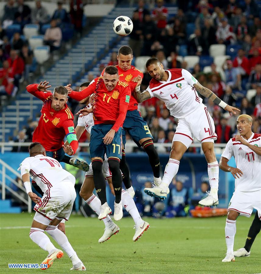 (SP)RUSSIA-KALININGRAD-2018 WORLD CUP-GROUP B-SPAIN VS MOROCCO