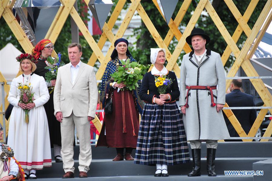 LATVIA-RIGA-SONG AND DANCE FESTIVAL-OPENING