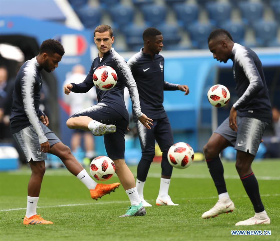 (SP)RUSSIA-SAINT PETERSBURG-2018 WORLD CUP-FRANCE-TRAINING