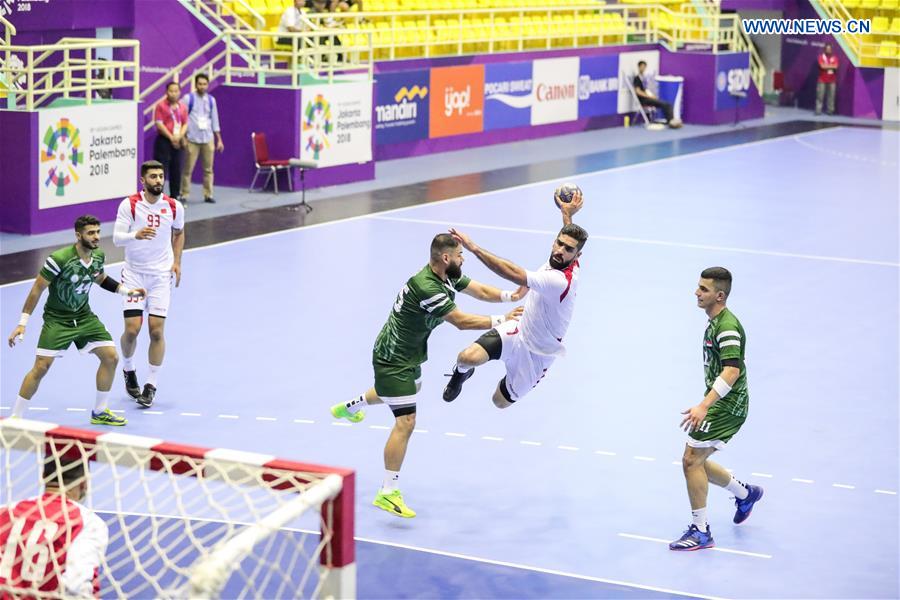 (SP)INDONISIA-JAKARTA-ASIAN GAMES-HANDBALL-BAHRAIN VS IRAQ