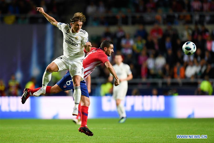 (SP)ESTONIA-TALLINN-UEFA SUPER CUP-ATLETICO MADRID VS REAL MADRID