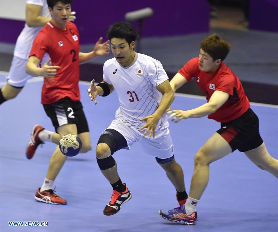 (SP)INDONESIA-JAKARTA-ASIAN GAMES-HANDBALL-JAPAN VS SOUTH KOREA