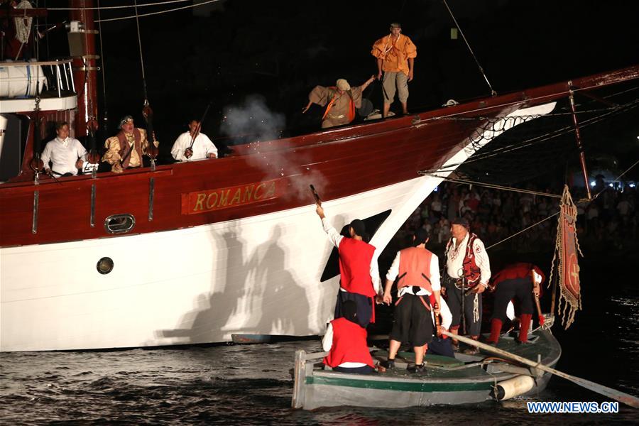 CROATIA-OMIS-PIRATES-BATTLE-REENACT