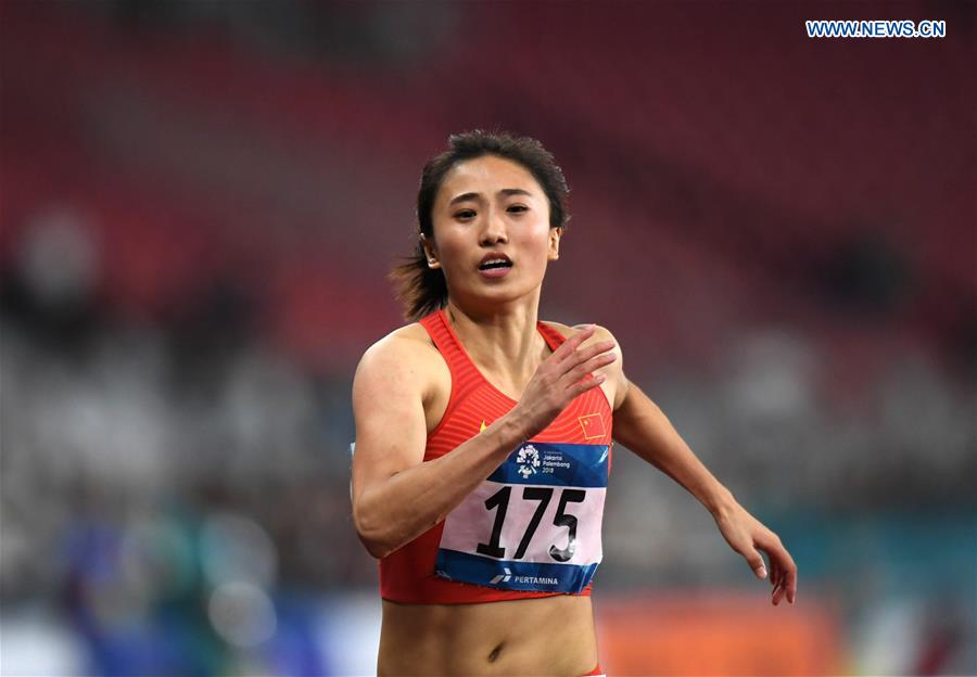 (SP)INDONESIA-JAKARTA-ASIAN GAMES-ATHLETICS-WOMEN'S 100M HURDLES