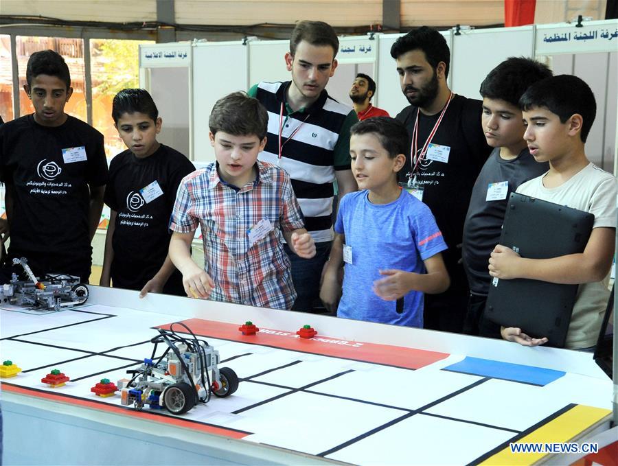 SYRIA-DAMASCUS-ROBOT-OLYMPIAD-QUALIFICATION MATCH