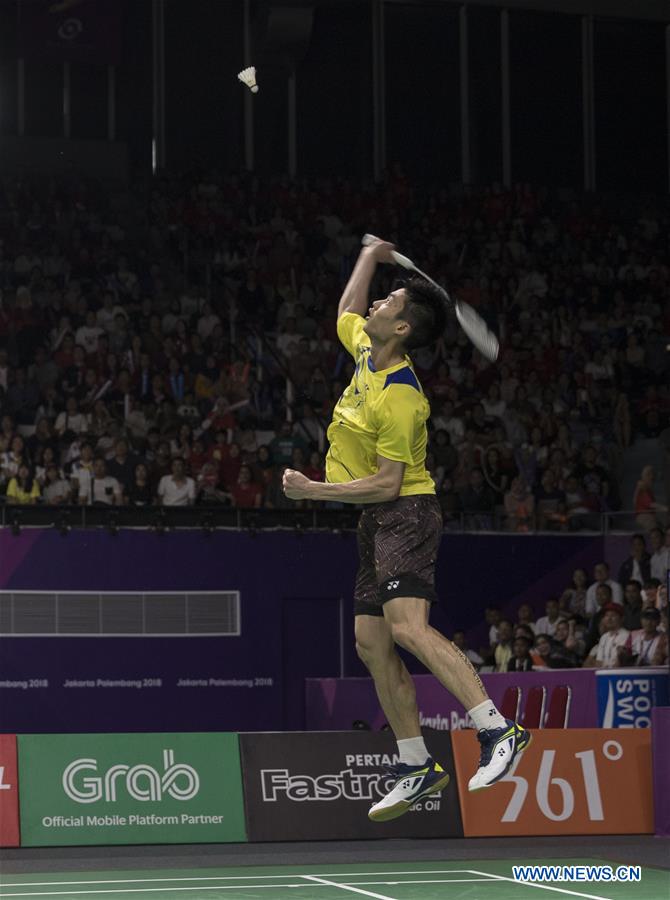 (SP)INDONESIA-JAKARTA-ASIAN GAMES-BADMINTON-MEN'S SINGLES