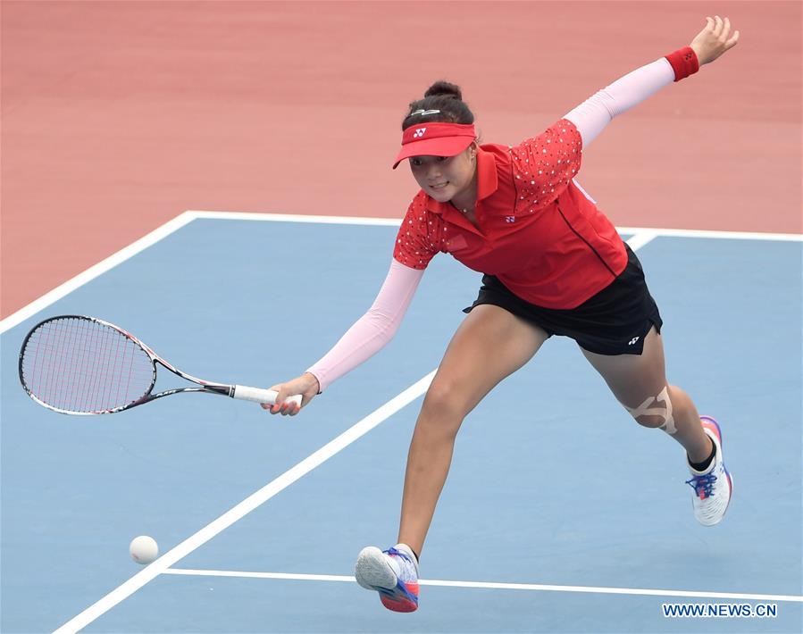 (SP)INDONESIA-PALEMBANG-ASIAN GAMES-WOMEN'S SINGLE SOFT TENNIS