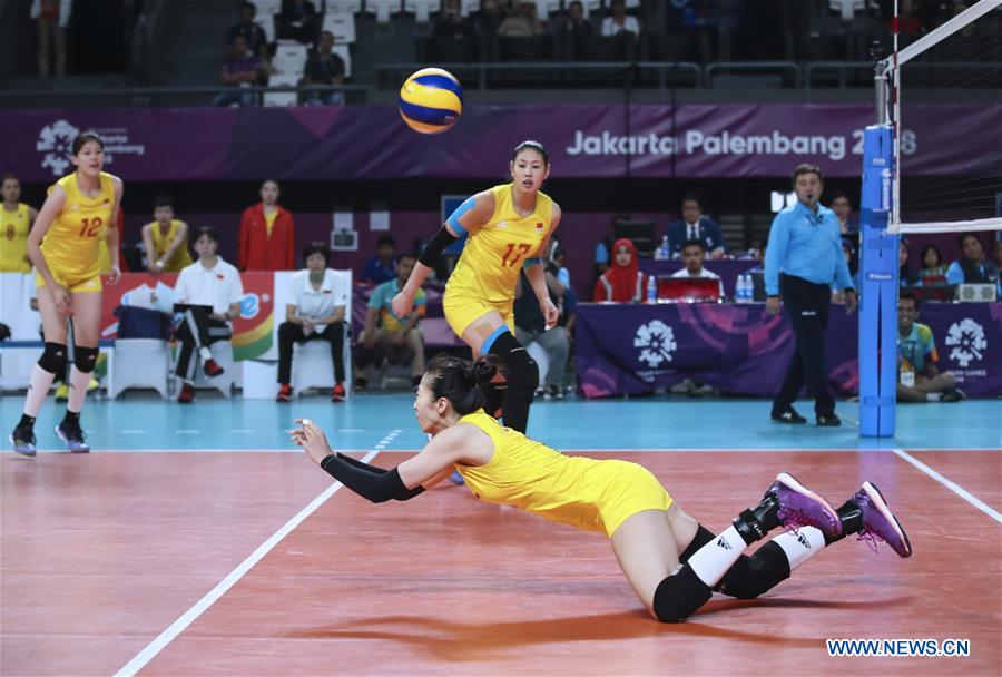 (SP)INDONESIA-JAKARTA-ASIAN GAMES-VOLLEYBALL-WOMEN'S SEMIFINAL