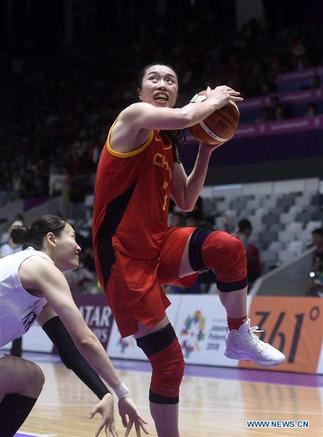 (SP)INDONESIA-JAKARTA-ASIAN GAMES-WOMEN'S BASKETBALL FINAL-CHINA VS COR