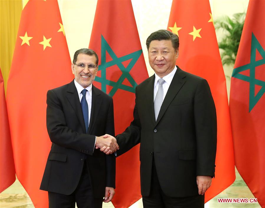 CHINA-BEIJING-XI JINPING-MOROCCAN PM-MEETING (CN)