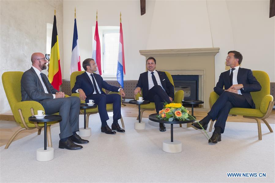 LUXEMBOURG-BOURGLINSTER-BENELUX-FRANCE-LEADERS-MEETING