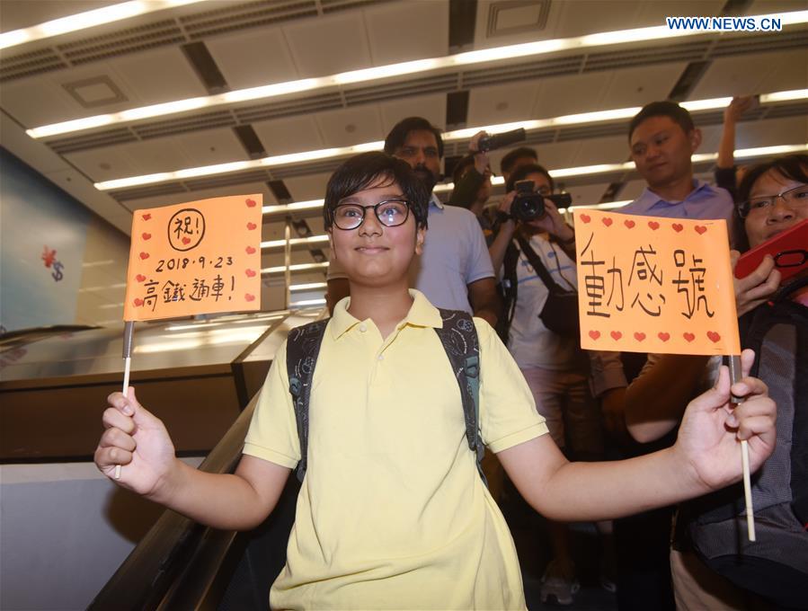 CHINA-HONG KONG-HIGH-SPEED RAILWAY-OPENING (CN)