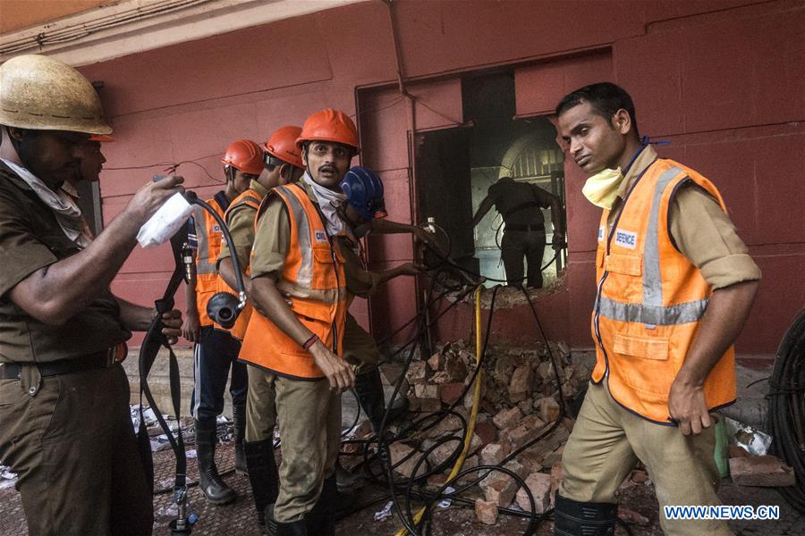 INDIA-KOLKATA-FIRE AT HOSPITAL