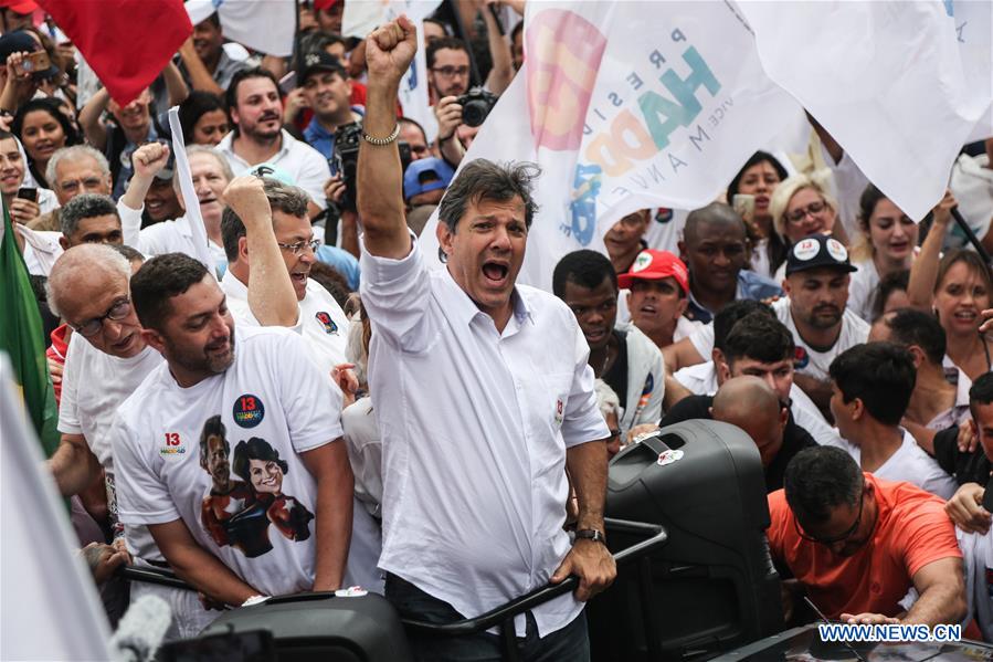 BRAZIL-SAO PAULO-PRESIDENTIAL CANDIDATE-HADDAD