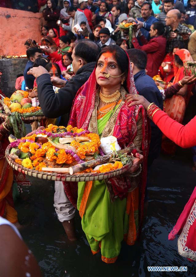 NEPAL-KATHMANDU-CULTURE-CHHATH FESTIVAL