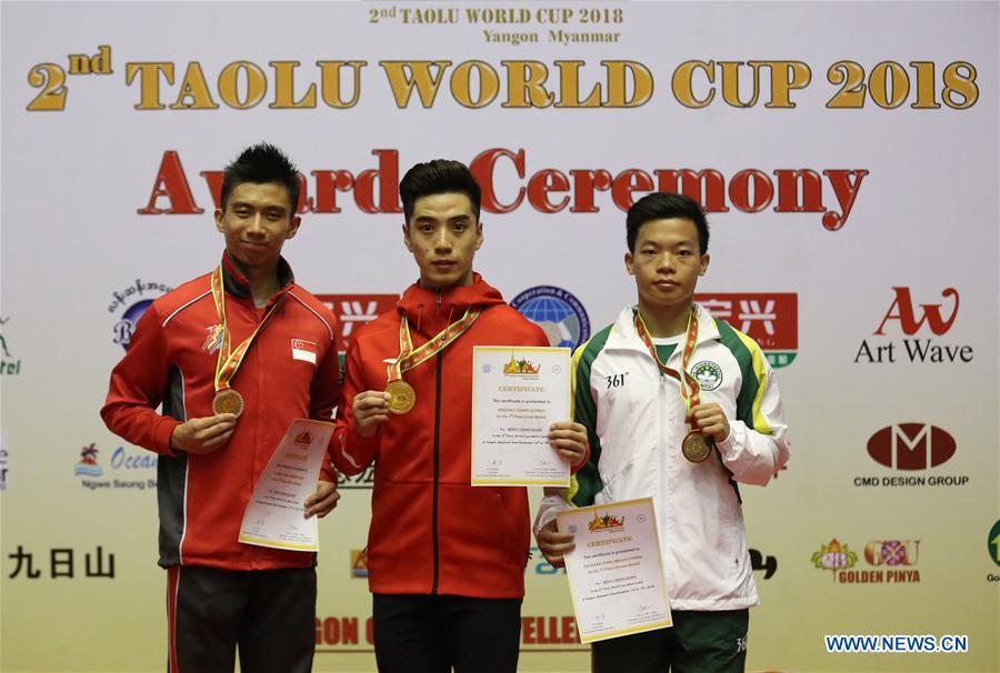 (SP)MYANMAR-YANGON-2ND TAOLU WORLD CUP 2018-AWARDING CEREMOONY