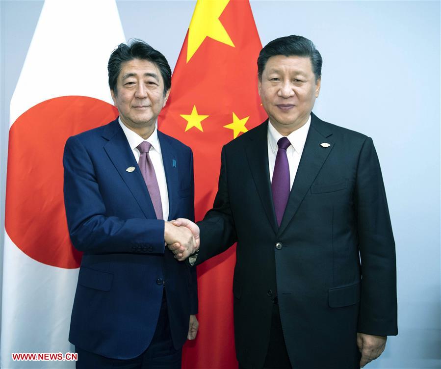 ARGENTINA-BUENOS AIRES-XI JINPING-SHINZO ABE-MEETING