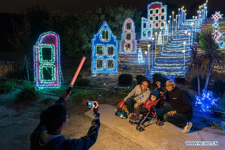 U.S.-LOS ANGELES-CHRISTMAS LIGHT SHOW 