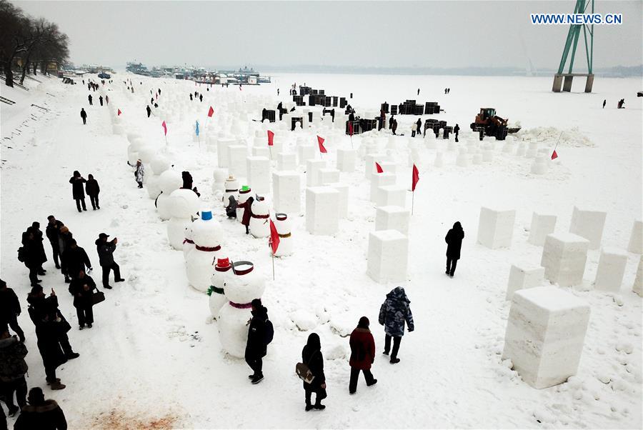 CHINA-HEILONGJIANG-HARBIN-2019-SNOWMEN (CN)