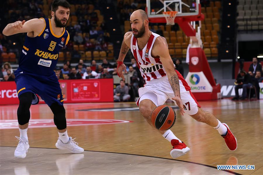 (SP)GREECE-ATHENS-BASKETBALL-EUROLEAGUE-OLYMPIACOS-KHIMKI FC