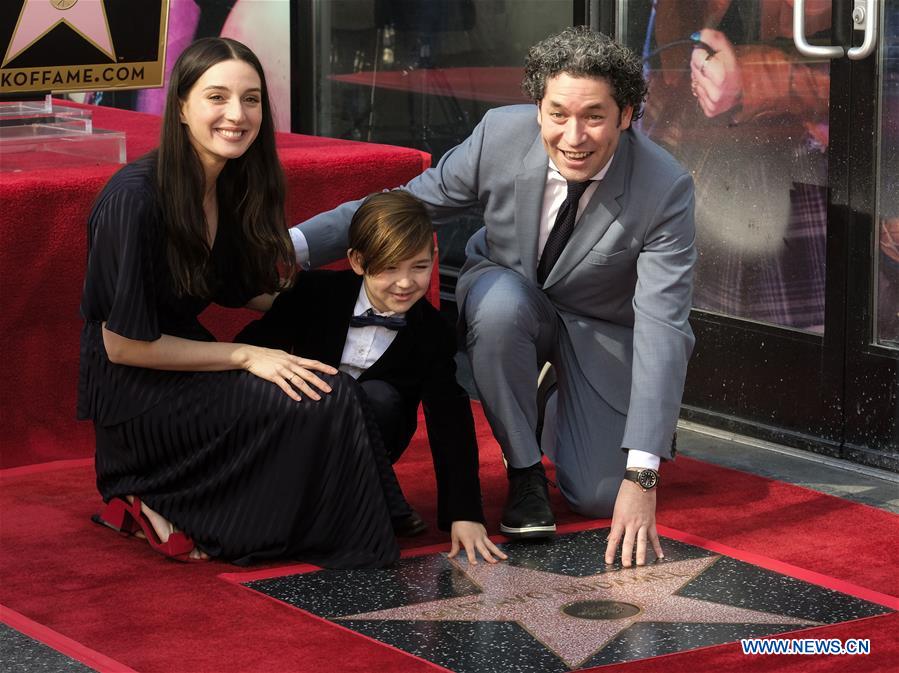 U.S.-LOS ANGELES-GUSTAVO DUDAMEL-STAR CEREMONY