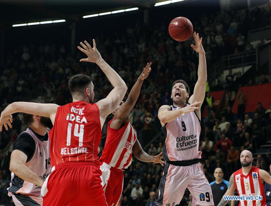 (SP)SERBIA-BELGRADE-BASKETBALL-EUROCUP-CRVENA ZVEZDA VS VALENCIA