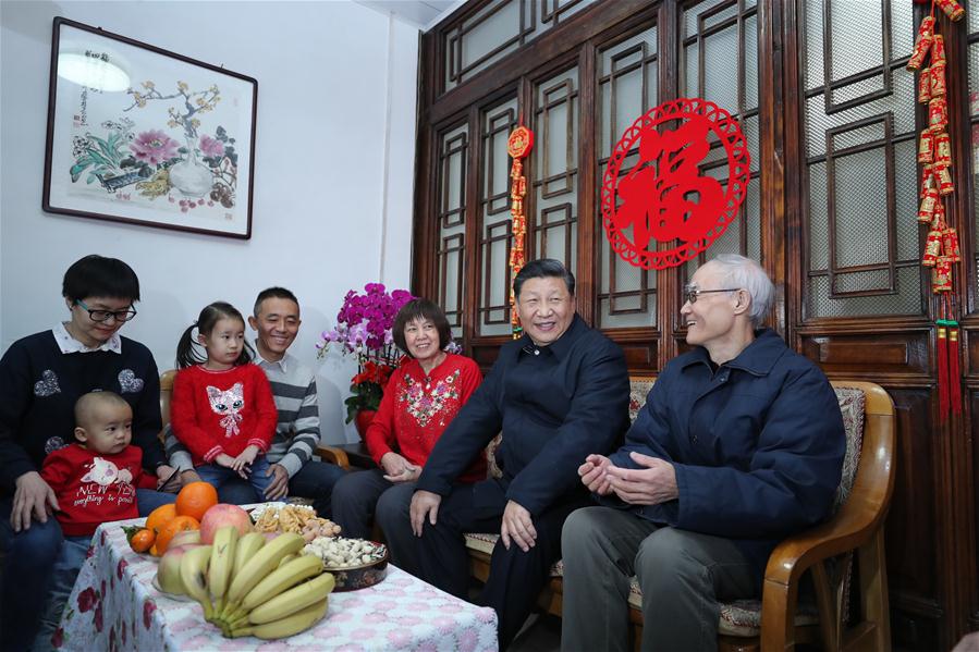 CHINA-BEIJING-XI JINPING-LUNAR NEW YEAR-VISIT (CN)