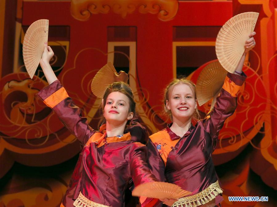 BELARUS-MINSK-CHINESE LANTERN FESTIVAL-STUDENTS' PERFORMANCES