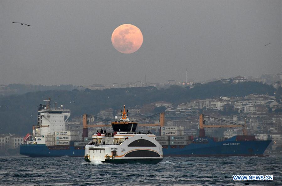 TURKEY-ISTANBUL-FULL MOON