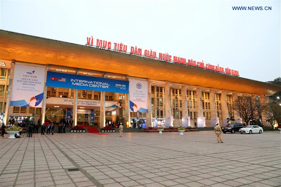 VIETNAM-HANOI-DPRK-U.S.-SUMMIT-INTERNATIONAL MEDIA CENTER