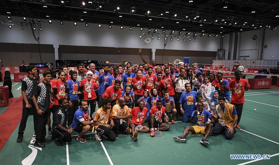 (SP)UAE-ABU DHABI-SPECIAL OLYMPICS-UNIFIED BADMINTON